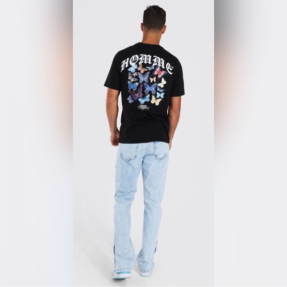 Tall Straight Leg Popper Hem Jean Size 40 - Picture 9 of 11